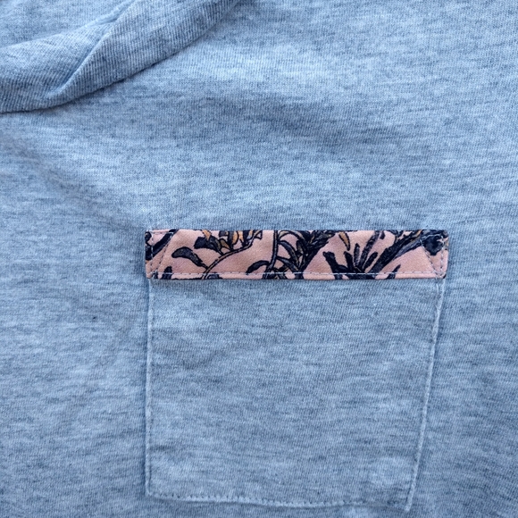 Style&Co short sleeve gray peach top - Picture 6 of 8